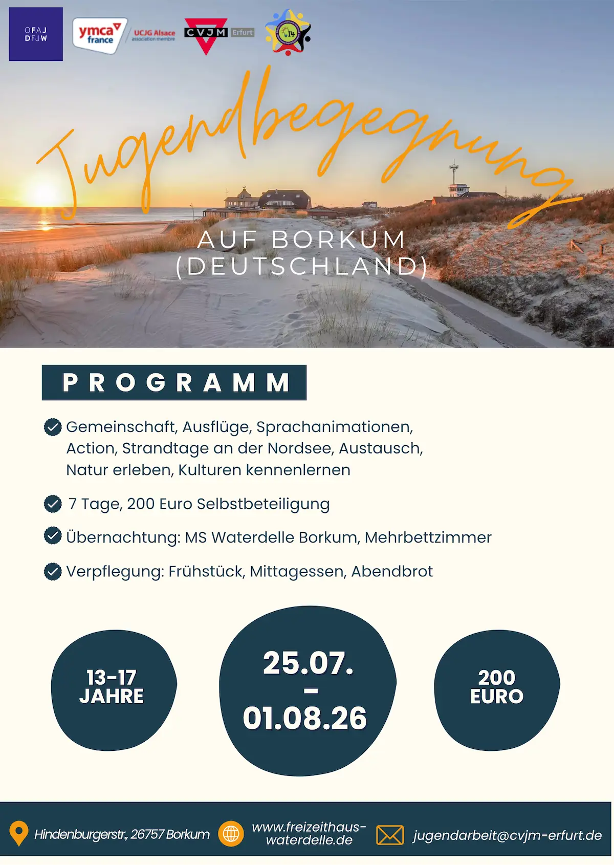 Jugendbegegnung auf Borkum